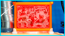 イメージ・プレート『めーたんのふゆやすみ』Lサイズ+専用発光台座